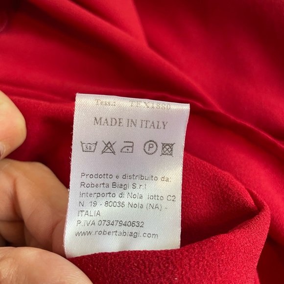 Roberta Biagi Red Dress Size S - Picture 5 of 6